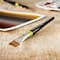12 Pack: Vienna Golden Taklon Short Handle Angle Shader Brush by Artist's Loft™